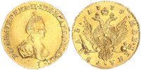 Russland Kaiserreich Katharina II. Rubel 1779 St. Petersburg vz-stgl.
