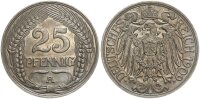 Kaiserreich 25 Pfennig 1909 A Nickel vz-stgl. Jäger 18