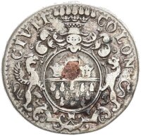 Köln Stadt Ratszeichen 1730 mit Kupferstift,...