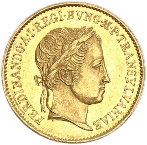Österreich Kaiserreich Ferdinand I. 1 1/2 Dukat 1837 auf die Huldigung Siebenbürgens Gold vz-stgl.