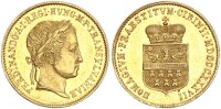 Österreich Kaiserreich Ferdinand I. 1 1/2 Dukat 1837 auf die Huldigung Siebenbürgens Gold vz-stgl.