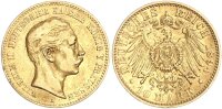 Preußen Wilhelm II. 10 Mark 1894 A Gold ss/ss-vz Jäger 251