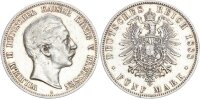 Preußen Wilhelm II. 5 Mark 1888 A Dreikaiserjahr Silber ss+ Jäger 101