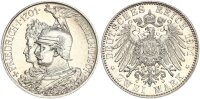 Preußen Wilhelm II. 2 Mark 1901 A 200 Jahre Königreich Silber pfr., f. stgl./stgl. Jäger 105